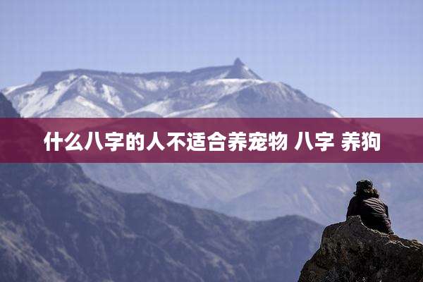 什么八字的人不适合养宠物 八字 养狗