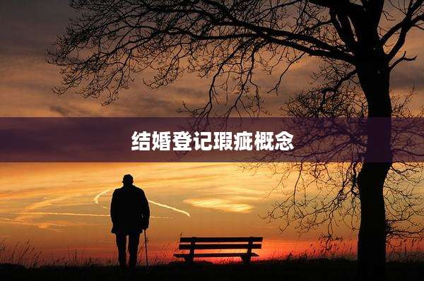 结婚登记瑕疵概念