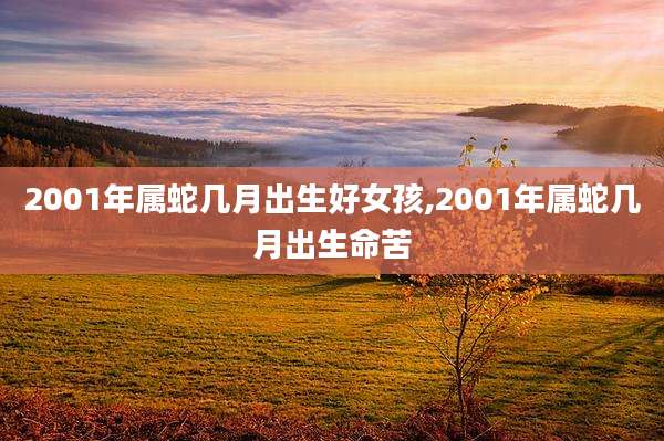 2001年属蛇几月出生好女孩,2001年属蛇几月出生命苦