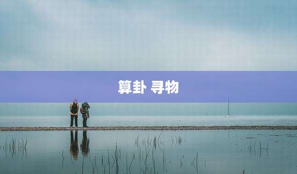 算卦 寻物