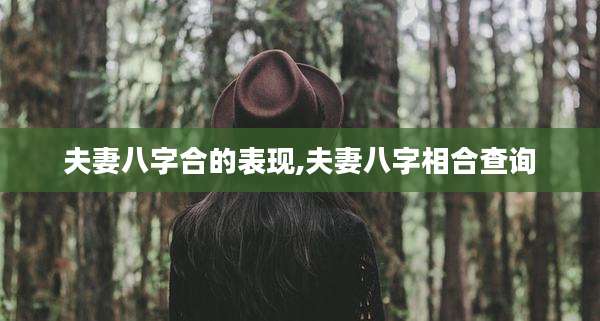 夫妻八字合的表现,夫妻八字相合查询