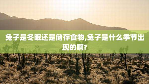 兔子是冬眠还是储存食物,兔子是什么季节出现的啊?