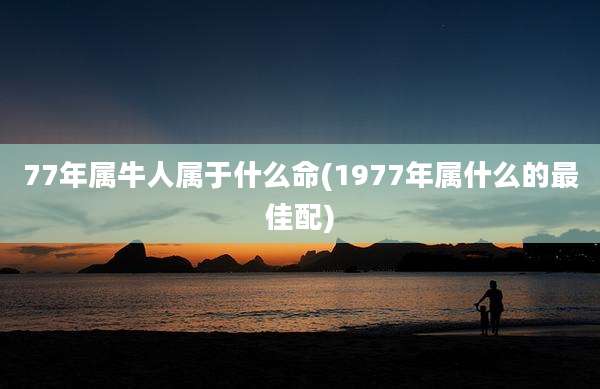77年属牛人属于什么命(1977年属什么的最佳配)