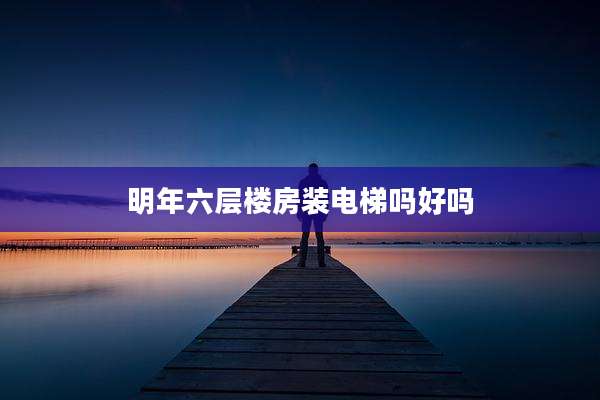 明年六层楼房装电梯吗好吗