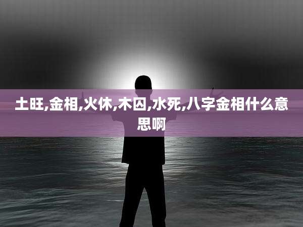 土旺,金相,火休,木囚,水死,八字金相什么意思啊