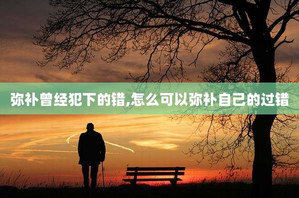 弥补曾经犯下的错,怎么可以弥补自己的过错