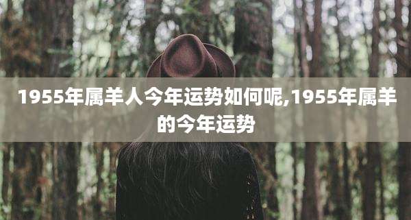 1955年属羊人今年运势如何呢,1955年属羊的今年运势
