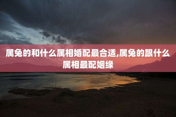 属兔的和什么属相婚配最合适,属兔的跟什么属相最配姻缘