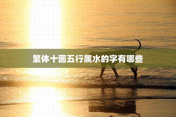繁体十画五行属水的字有哪些