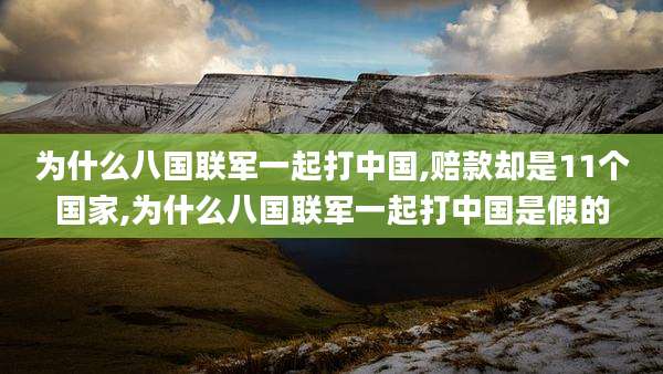 为什么八国联军一起打中国,赔款却是11个国家,为什么八国联军一起打中国是假的