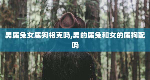 男属兔女属狗相克吗,男的属兔和女的属狗配吗
