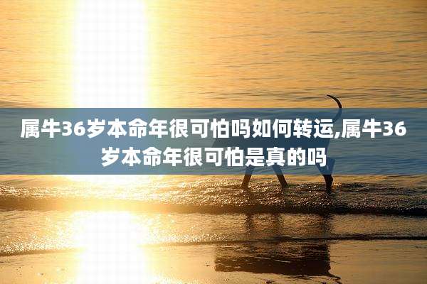 属牛36岁本命年很可怕吗如何转运,属牛36岁本命年很可怕是真的吗