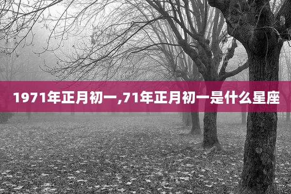 1971年正月初一,71年正月初一是什么星座