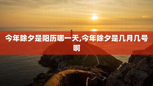 今年除夕是阳历哪一天,今年除夕是几月几号啊