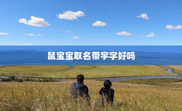 鼠宝宝取名带宇字好吗