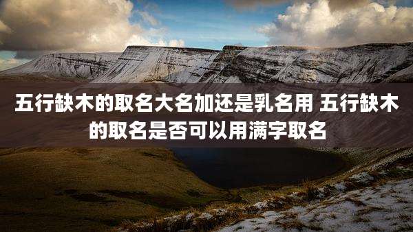 五行缺木的取名大名加还是乳名用 五行缺木的取名是否可以用满字取名