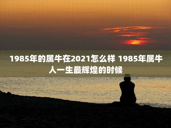 1985年的属牛在2021怎么样 1985年属牛人一生最辉煌的时候