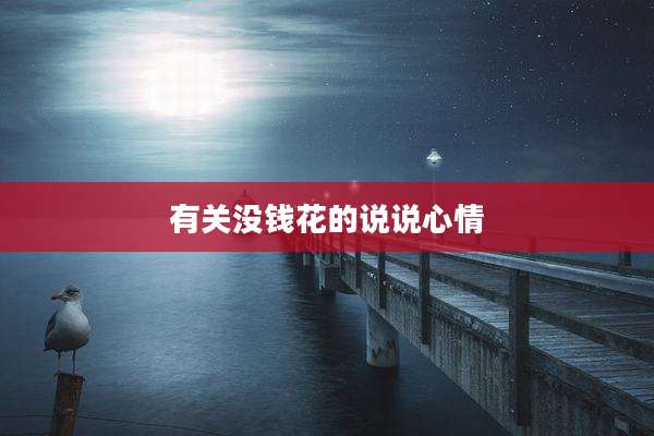 有关没钱花的说说心情