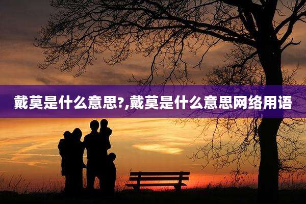 戴莫是什么意思?,戴莫是什么意思网络用语