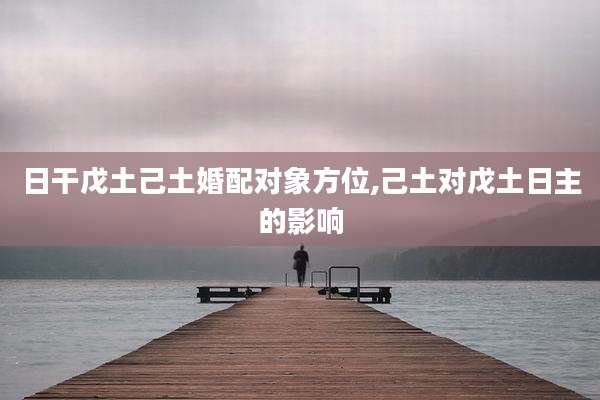日干戊土己土婚配对象方位,己土对戊土日主的影响