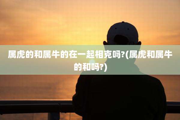 属虎的和属牛的在一起相克吗?(属虎和属牛的和吗?)
