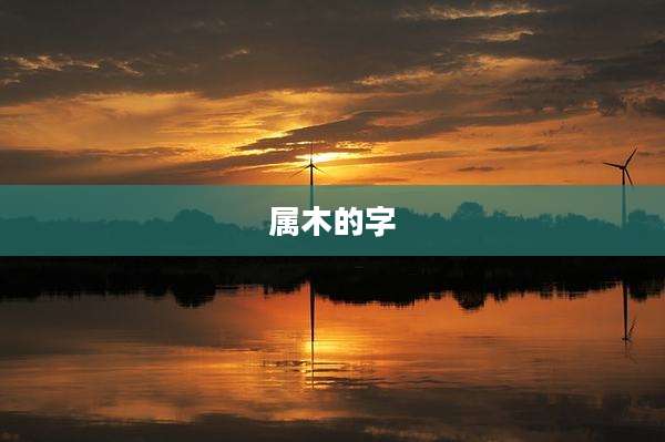 属木的字