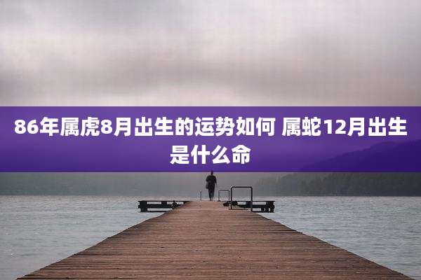 86年属虎8月出生的运势如何 属蛇12月出生是什么命