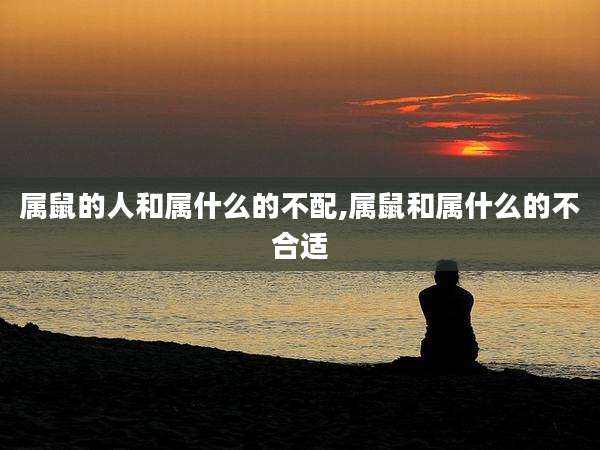 属鼠的人和属什么的不配,属鼠和属什么的不合适
