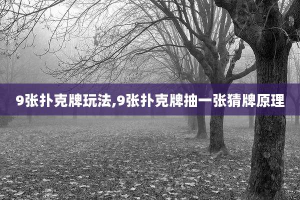 9张扑克牌玩法,9张扑克牌抽一张猜牌原理