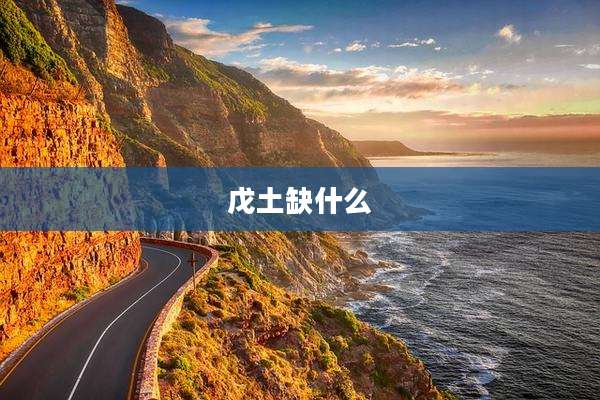 戊土缺什么