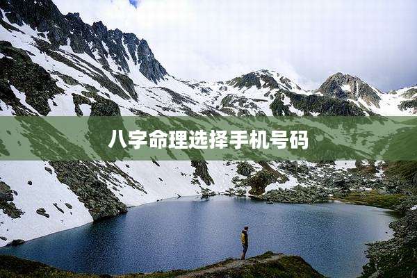 八字命理选择手机号码