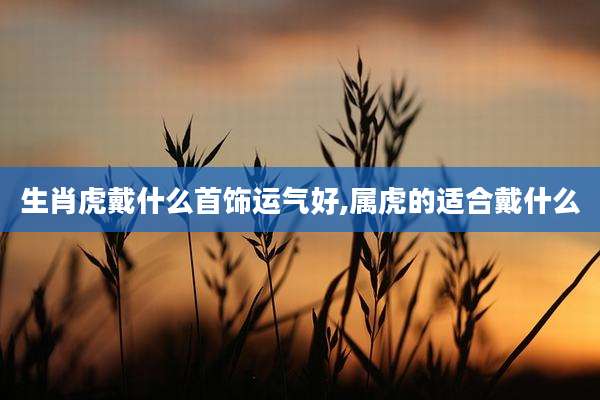 生肖虎戴什么首饰运气好,属虎的适合戴什么
