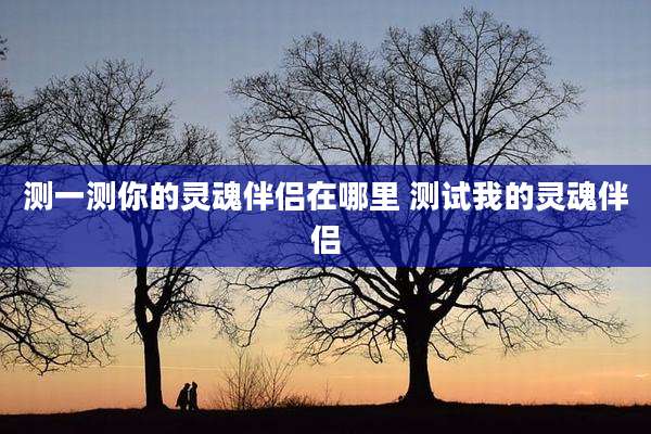 测一测你的灵魂伴侣在哪里 测试我的灵魂伴侣