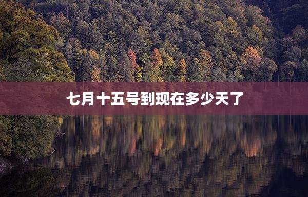 七月十五号到现在多少天了