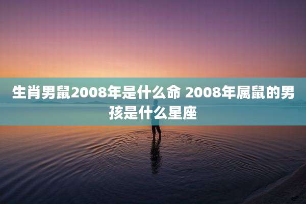 生肖男鼠2008年是什么命 2008年属鼠的男孩是什么星座