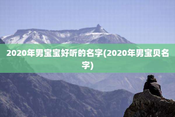 2020年男宝宝好听的名字(2020年男宝贝名字)