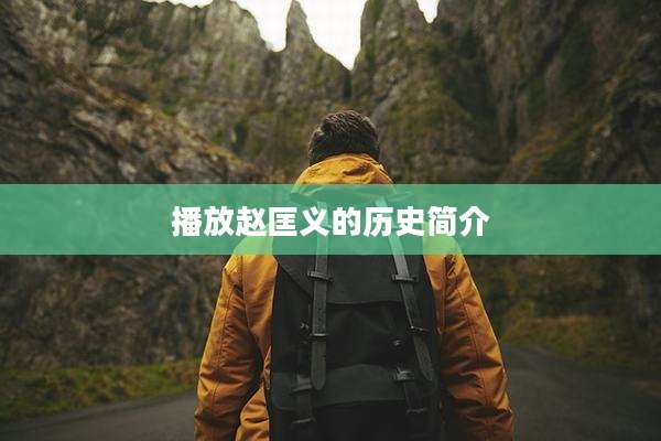 播放赵匡义的历史简介