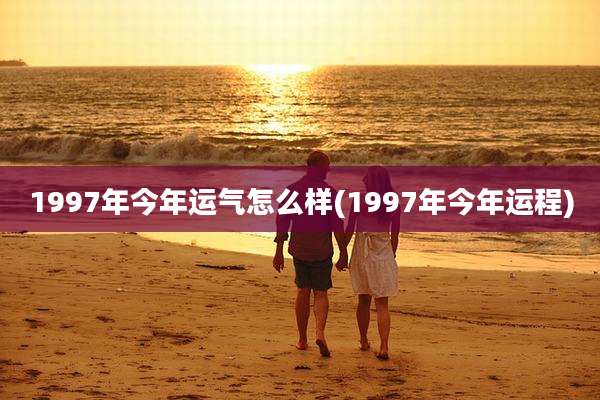 1997年今年运气怎么样(1997年今年运程)