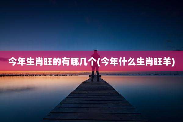 今年生肖旺的有哪几个(今年什么生肖旺羊)