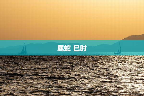 属蛇 巳时
