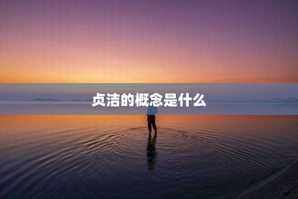 贞洁的概念是什么