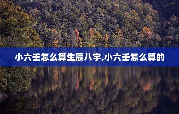 小六壬怎么算生辰八字,小六壬怎么算的
