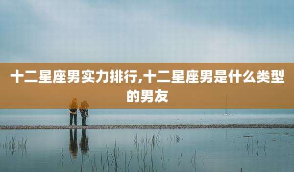 十二星座男实力排行,十二星座男是什么类型的男友
