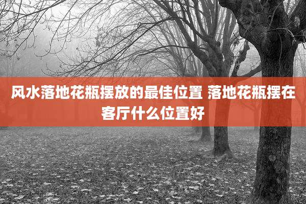 风水落地花瓶摆放的最佳位置 落地花瓶摆在客厅什么位置好
