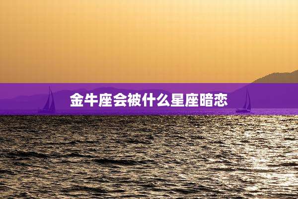 金牛座会被什么星座暗恋