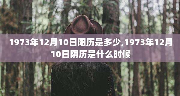 1973年12月10日阳历是多少,1973年12月10日阴历是什么时候