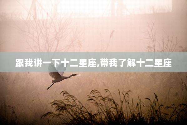 跟我讲一下十二星座,带我了解十二星座