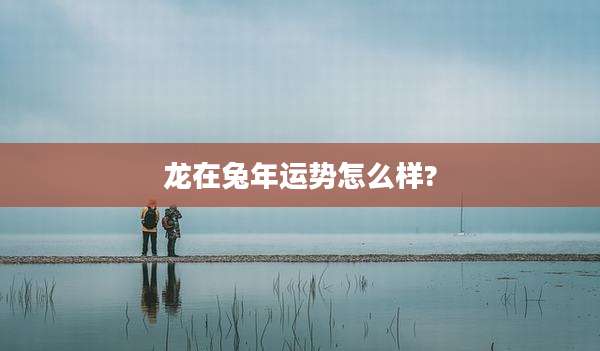 龙在兔年运势怎么样?