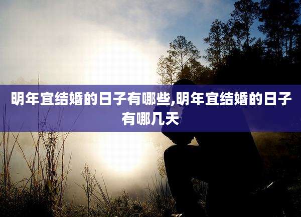 明年宜结婚的日子有哪些,明年宜结婚的日子有哪几天