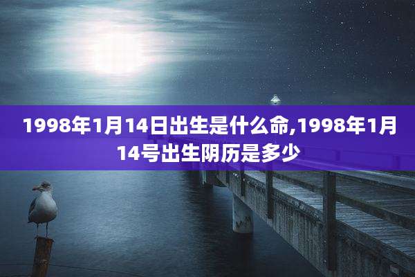 1998年1月14日出生是什么命,1998年1月14号出生阴历是多少